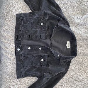 Cropped jean jacket